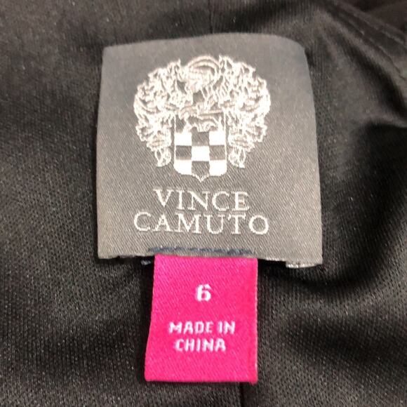 Vince Camuto Black One-Shoulder Pleated Waist Gown 6 NWOT - Picture 14 of 15